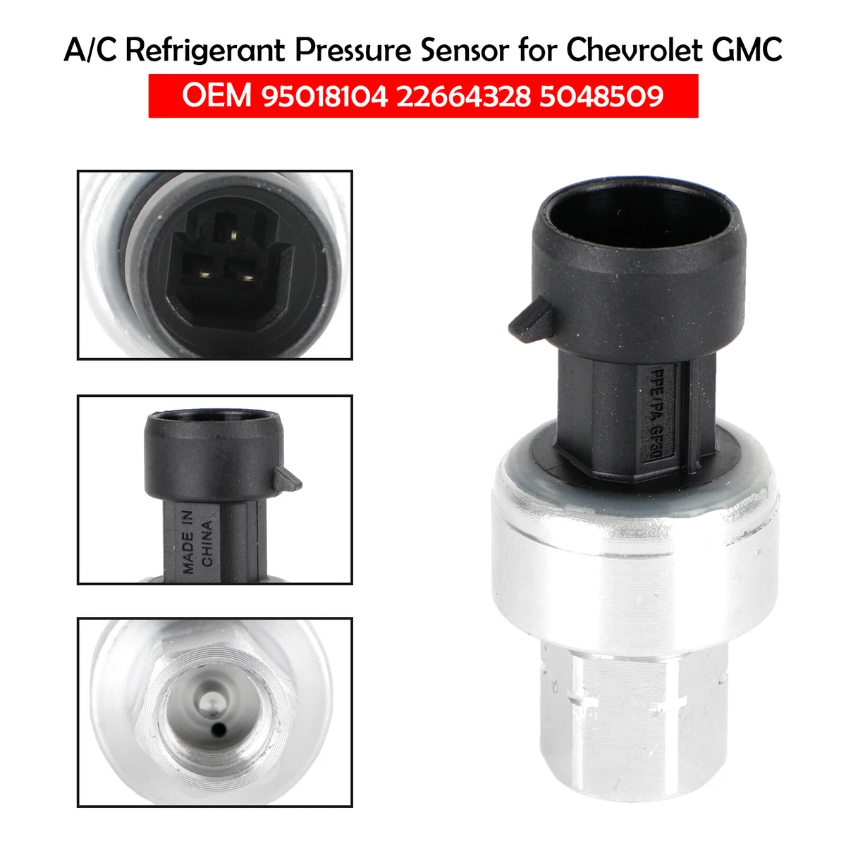A/C Refrigerant Pressure Sensor for Chevrolet GMC 95018104 