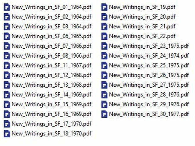 NEW WRITINGS IN SCI-FI Magazine 26 Fine Issue Collection USB foto 3