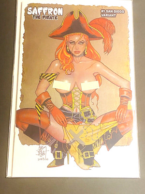 Saffron The Pirate # 1 San Diego Variant FOIL Variant Jim Balent New comic book