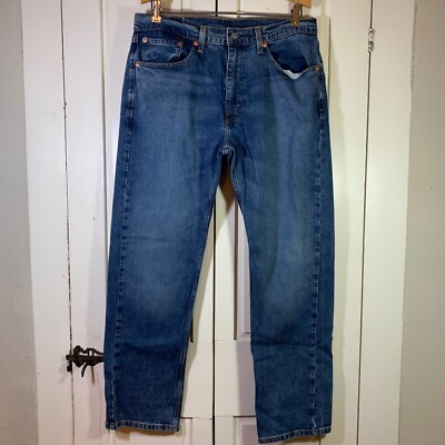 Levi's 505 Dad Jeans 34x30 Classic Denim Pants Basic Minimalist Casual Normcore