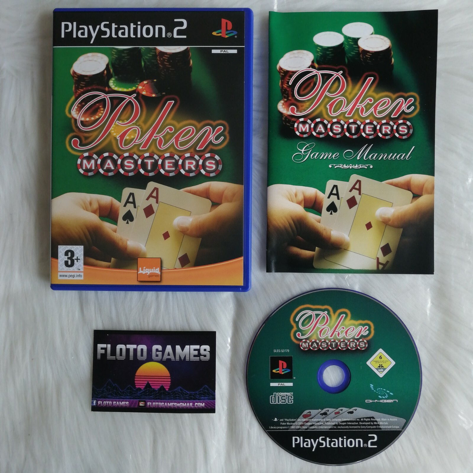 Jeu Poker Masters pour Playstation 2 PS2 Complet CIB PAL - Floto Games