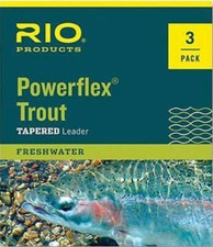 RIO Powerflex Trout Tapered Leader 3 Pack 7.5...