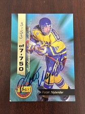 1994 Signature Rookies Sweden Peter Nylander Auto /7750 #21