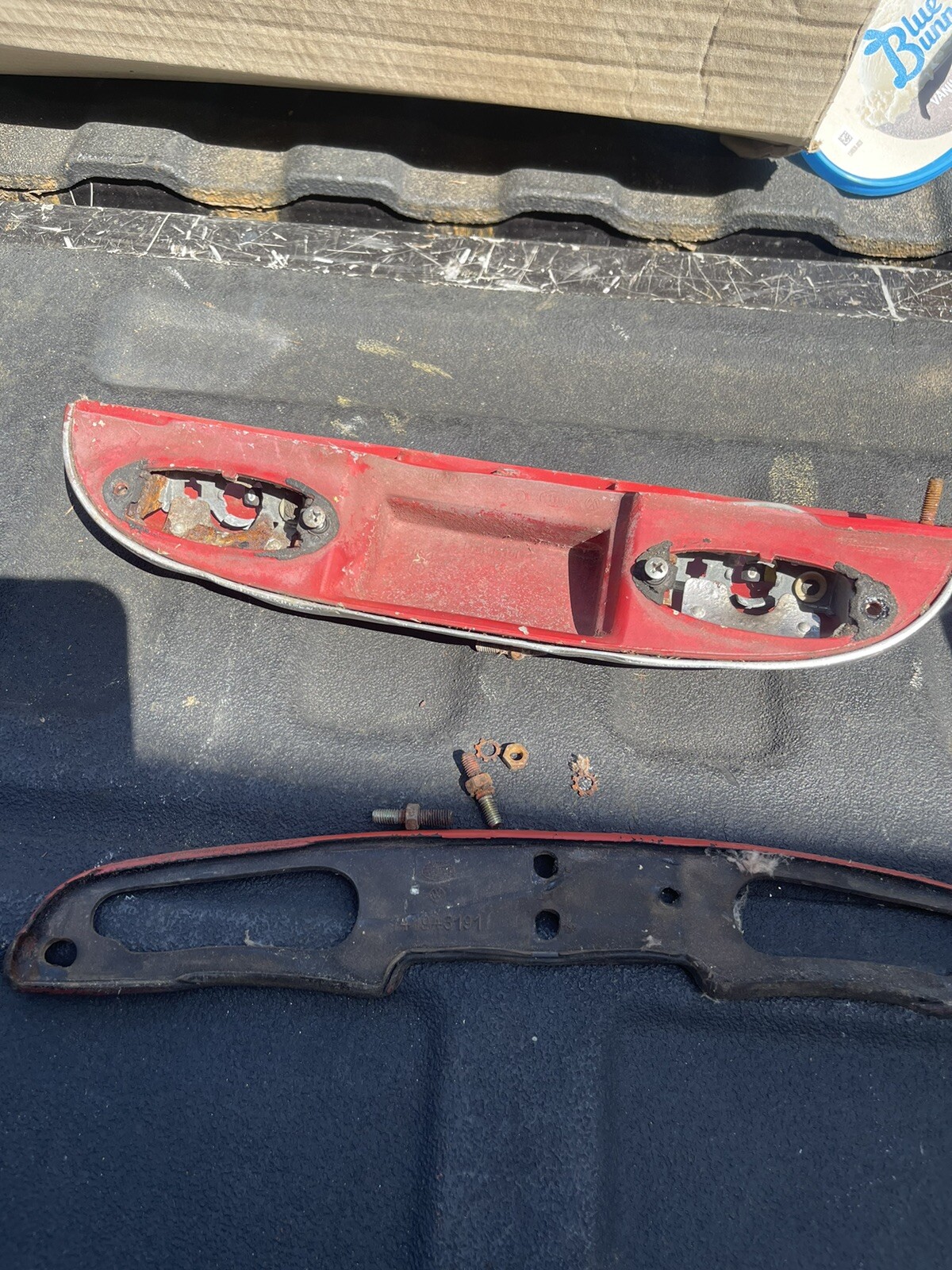 Vintage Volkswagen Karmann Ghia License Plate Light Housing 1973 eBay