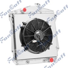 3row Radiator Shroud Fan Fit 43-1948 Chevy Fleetline Fleetmaster Sedan Coupe V8