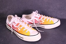 Converse Sneaker Chuck 70 OX Chucks Unisex Gr. 38 weiß orange Flammen BC566