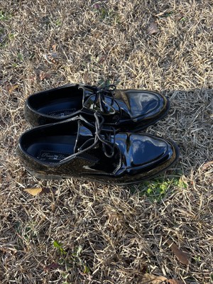 Pronto Uomo Black Patent Leather Glossy Oxford Dress Shoes  display picture 2
