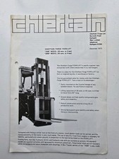 CHIEFTAIN 1500 & 2000 FORGE FORKLIFT SALES LEAFLET