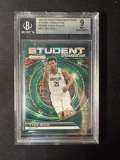 2024 Panini Prizm Draft #25 Yves Missi Student Orientation Green Pulsar /25