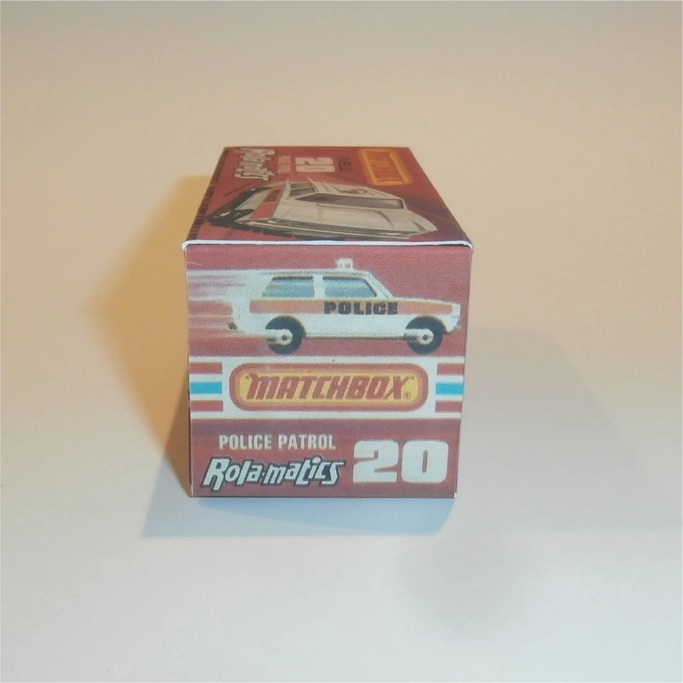 Matchbox Lesney Superfast 20e Range Rover Police Patrol J Style Repro Box - Image 3 of 4