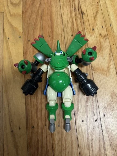 Vtg 2001 8” BANDAI Digimon Digivolving Green Gargomon Rapidmon Figure Card Game