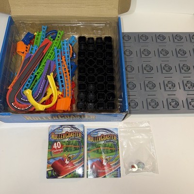 Roller Coaster Challenge Thinkfun Building Game Track Complete *No Car/Coaster*