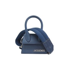 JACQUEMUS Le Chiquito Shoulder Bag Leather Blue