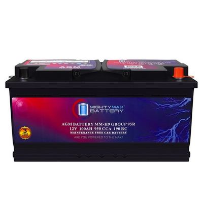#ad Mighty Max Battery MM H9 BCI Group 95R 12V 100AH 190RC 950CCA AGM Car battery $199.99