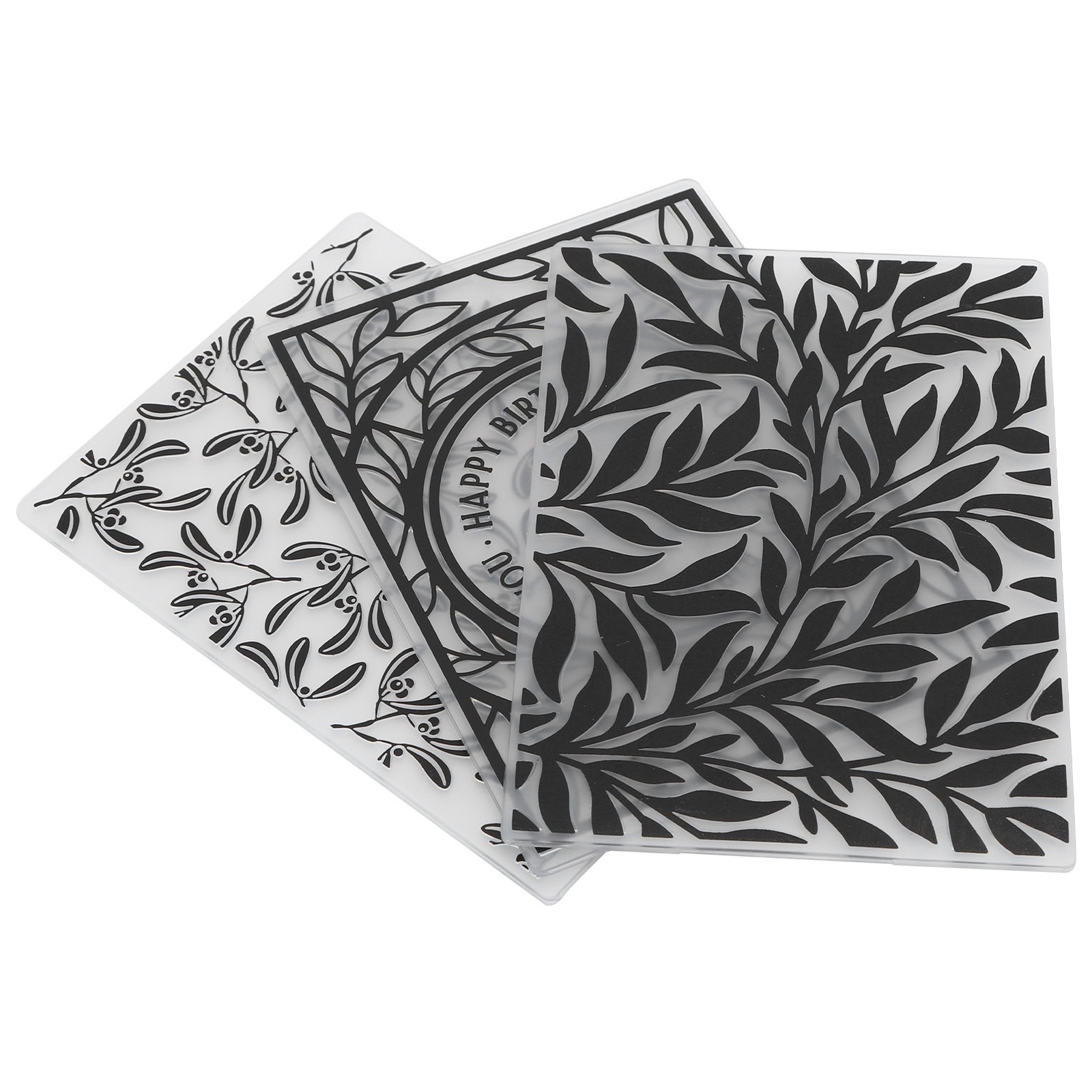 3Pcs Plastic Embossing Folders Embossed Template Card Making Scrapbooking Craft.