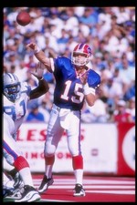 Quarterback Todd Collins Buffalo Bills throws a pass at the Bills - Old Photo
