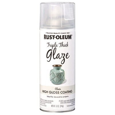 Rustoleum 301416EA Triple Thick Glaze Spray Paint Clear 12 Oz