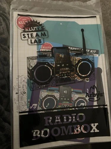 Arby's Kids Meal Toy Papercraft Kit "Radio BoomBox", New In Package, 2022