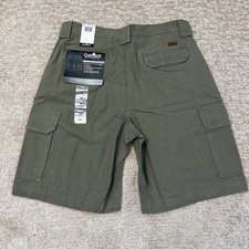 Vintage Carhartt B164 LDN Cargo Shorts 34x10 Green Y2K Cotton Canvas Pockets