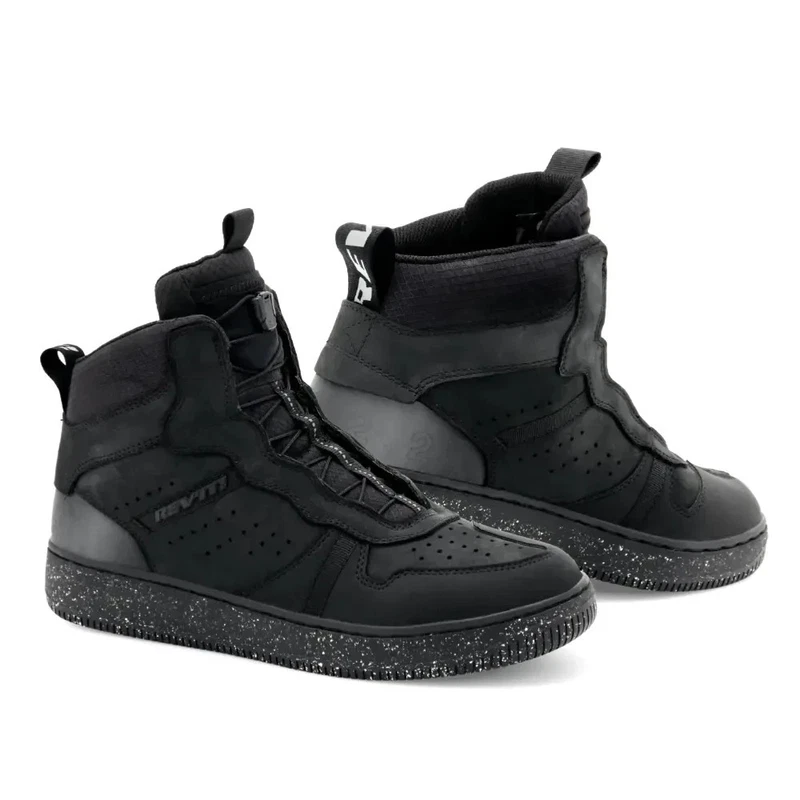 Rev'It Cayman Men's Motorcycle Motorbike Boots Shoes Black Eu 47 Uk 12.5