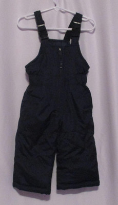 OshKosh Bgosh Snow Bib Pants Infant 12M Navy Insulated Winter Overalls