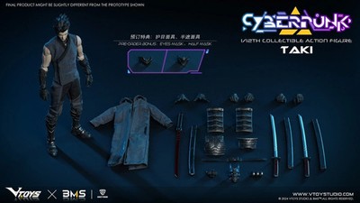 VTOYS X BMS 1/12 サイバーパンク 武士滝予約特典付きVSD010 VTOYS X BMS 1/12 VSD010 Cyberpunk Samurai Taki Action Figure