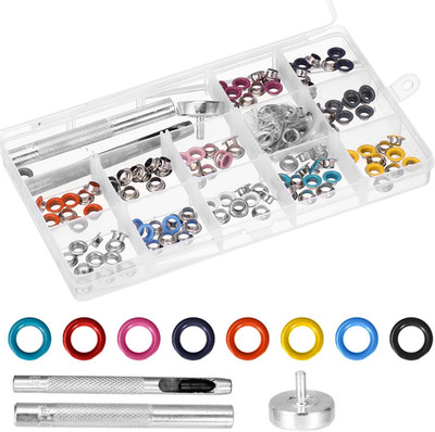 Ösen Set Ösenzange Set Ringösen Lochnieten Eyelets Bunt Ösen 5mm Eyelet Punch Ki