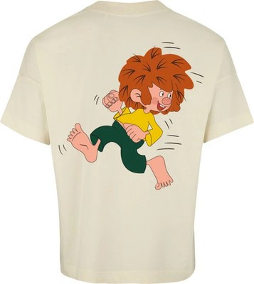 Pumuckl Oversize T-Shirt Herren Kobold - Oversize - beidseitig bedruckt