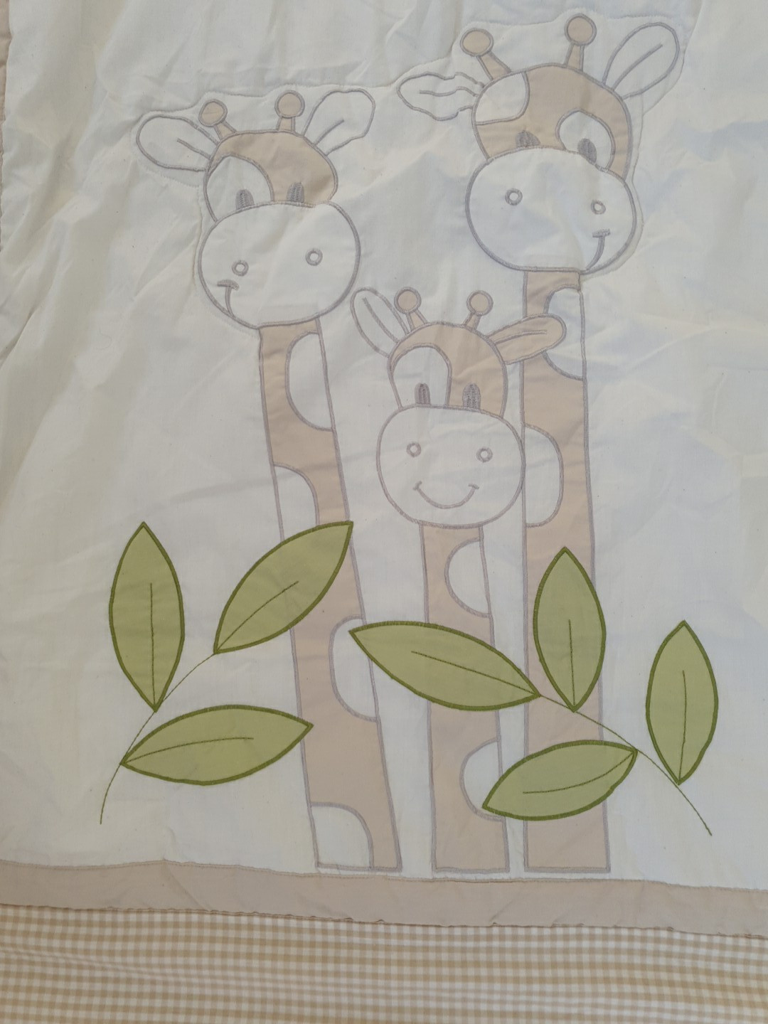 Trapunta culla per bambino con giraffe beige foto 2