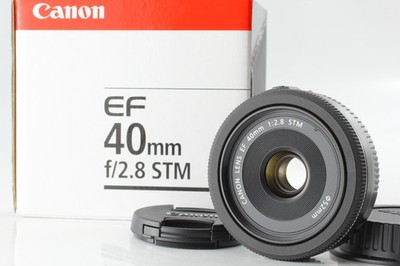 Canon EF 40mm f/2.8 STM Pancake AF Prime Objektiv Schwarz Für EOS