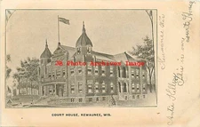 WI, Kewaunee, Wisconsin, Court House Building, Exterior View