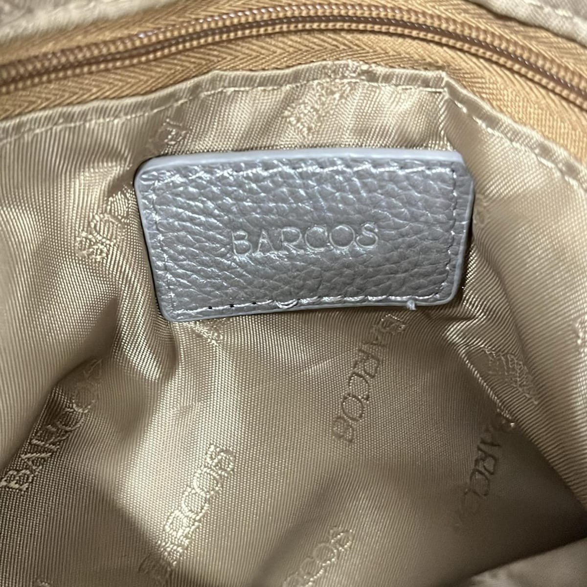 BARCOS - Silver Leather Backpack - image 7