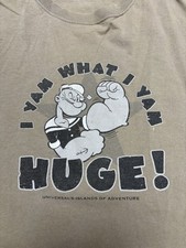 VINTAGE Universal Studios Islands of Adventure Popeye I Yam What T-shirt (bx3)