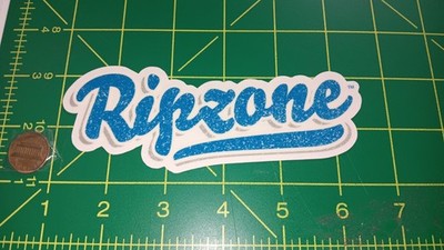BLUE/GRAY RIPZONE VINTAGE STICKER ORIGINAL OLD STOCK