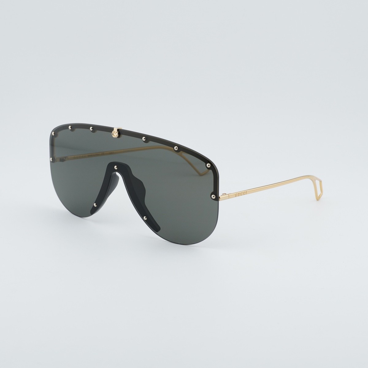 Gucci GG0667S 001 Gold/Grey 99-1-140 Sunglasses New Authentic | eBay