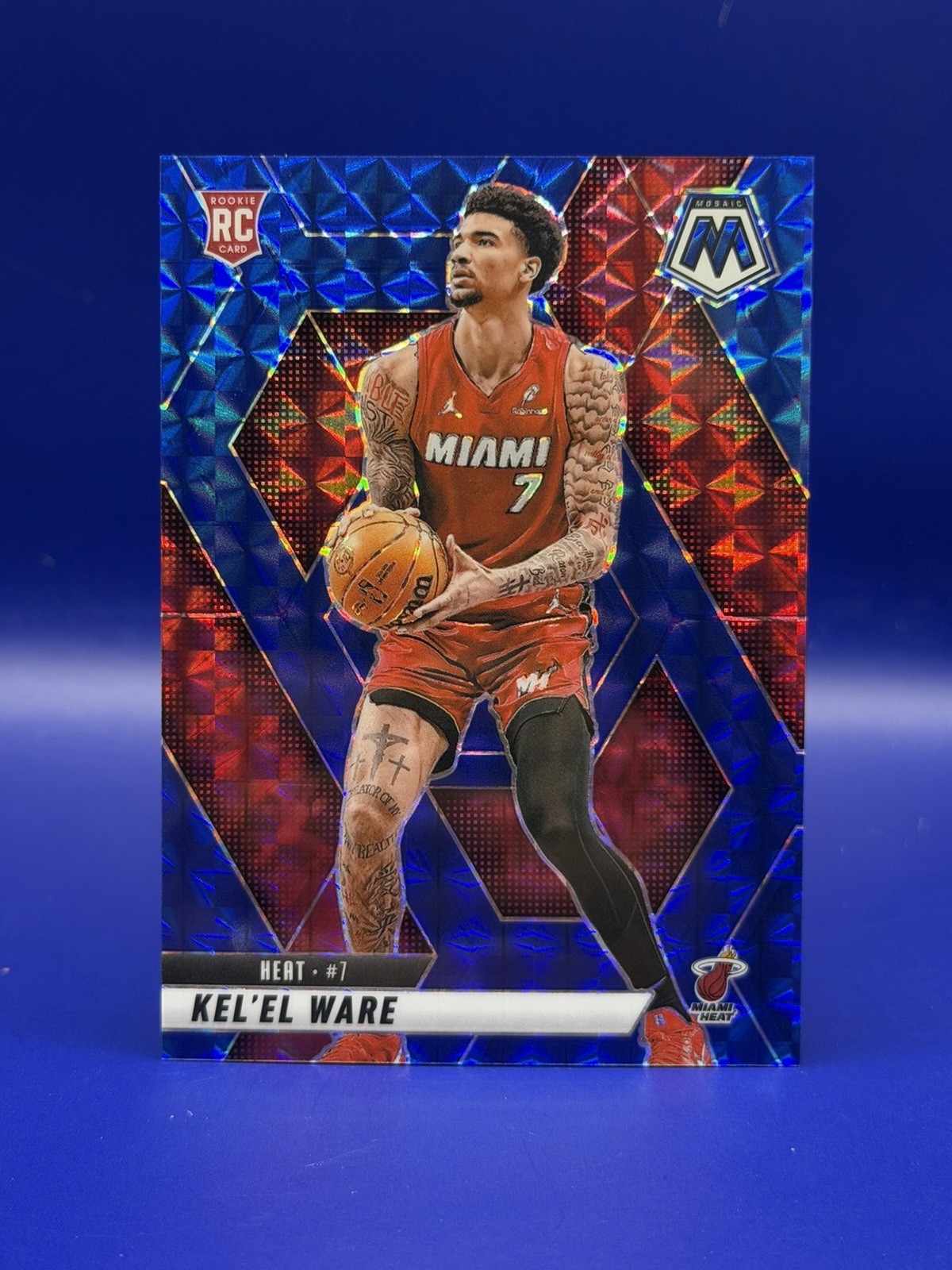 KEL'EL WARE - 2024-25 Mosaic Basketball #232 - BLUE MOSAIC /199 - Rookie Card
