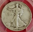 PCGS F-15! 1919 WALKING LIBERTY HALF