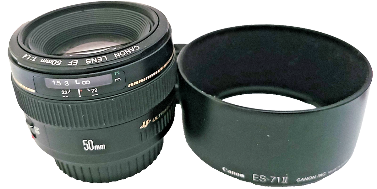 Canon EF 50mm F/1.4 Lens Ultrasonic VG+ No. 1900401E | eBay