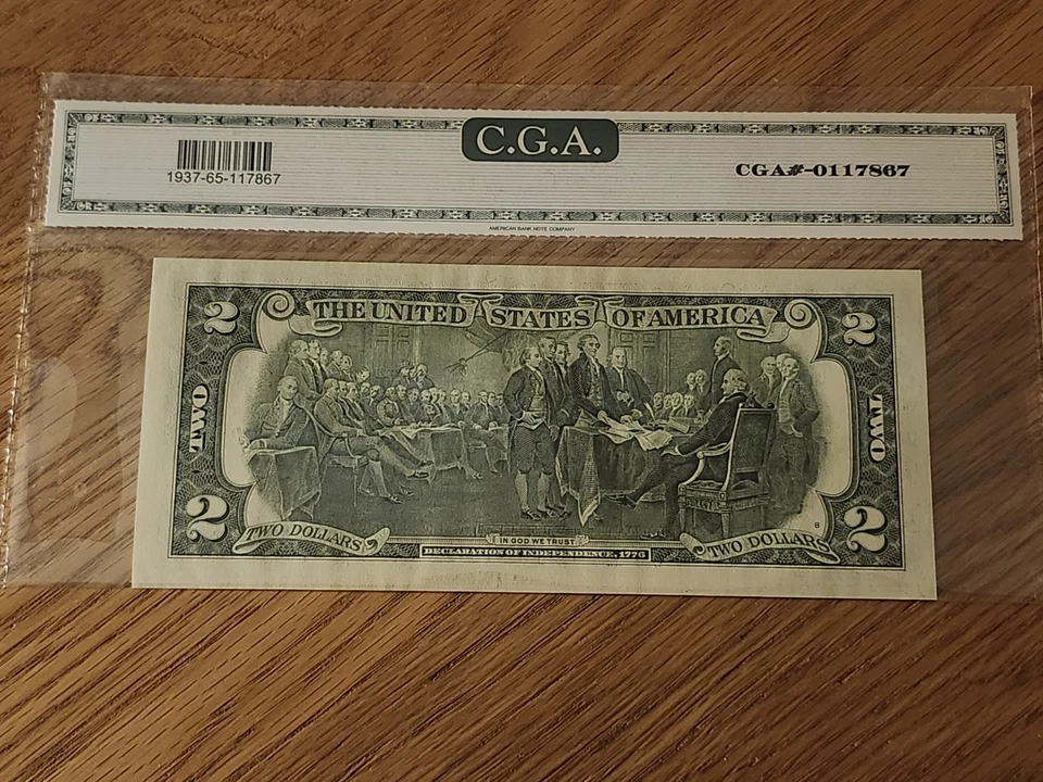 2003 $2 "STAR NOTE CGA CERTIFIED 65 B00009493* NEW YORK DISTRICT LOW SERIAL  - Image 4 of 4