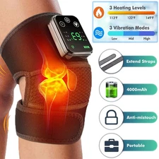 1/2x Heating Knee Massager Knee Shoulder Elbow 3-in-1 Heating Vibration Massager