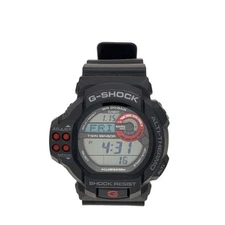 CASIO Quartz watch G-SHOCK Digital Leather BLK BLK