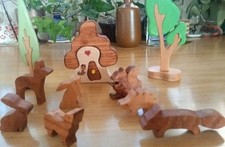 Wooden forest animals educational toys toys