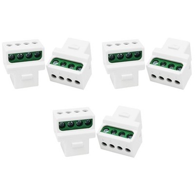 6PCS RJ11 Screw Jack CAT3 Telephone Keystone Jack Telephone Four-core Module,...