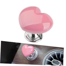 Car Start Button Cover, Heart-Shaped Decorative Engine Start-Stop 1 PC Pink