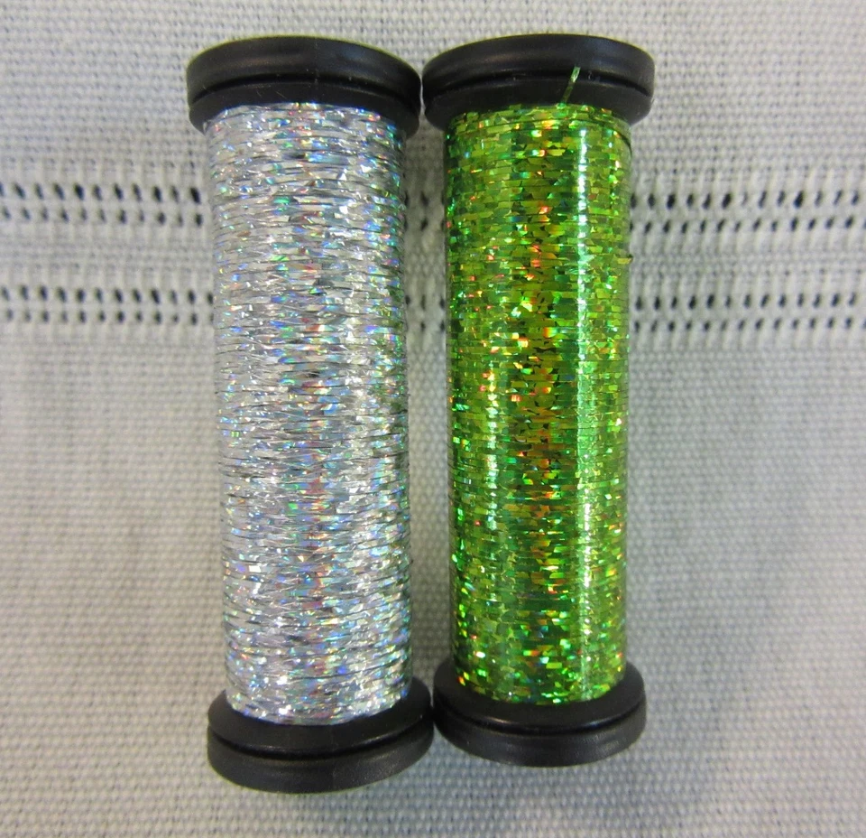 10 Kreinik Metallics Blending Filament Holographic Thread mixed color lot - Image 3 of 4