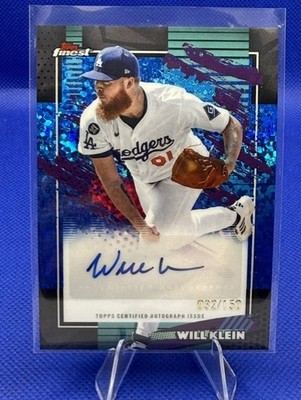 2026 Topps Finest Will Klein Aqua Mini-Diamonds Auto Refractor /150 #FMA-WK