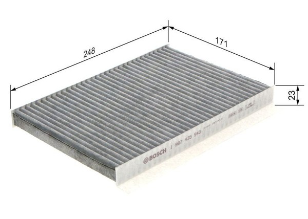 Filter, Innenraumluft Bosch 1 987 435 540 FüR OE 971332L000ATK-image