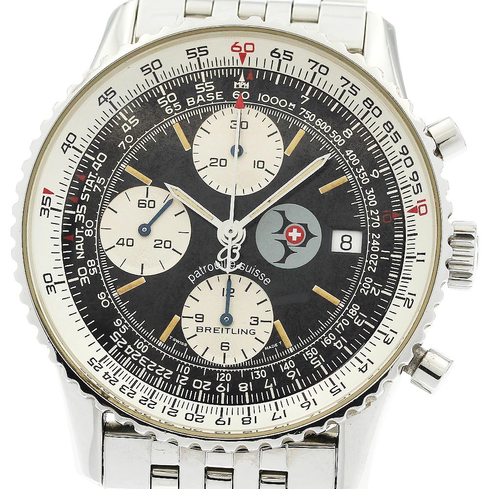 BREITLING WATCH A13022 OLD NAVITIMER PATROUILLE SUISSE LIMITED EDITION AUTOMATIC