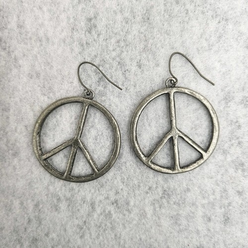 Vintage Ohrringe 60er Jahre Flower Power Woodstock Hippie Peace Groovy - Bild 6 von 7
