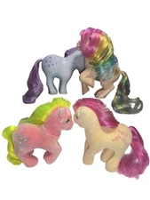Vintage My Little Pony G1 Lot Blue Belle Starshine So Soft Shady Taffy 1980s